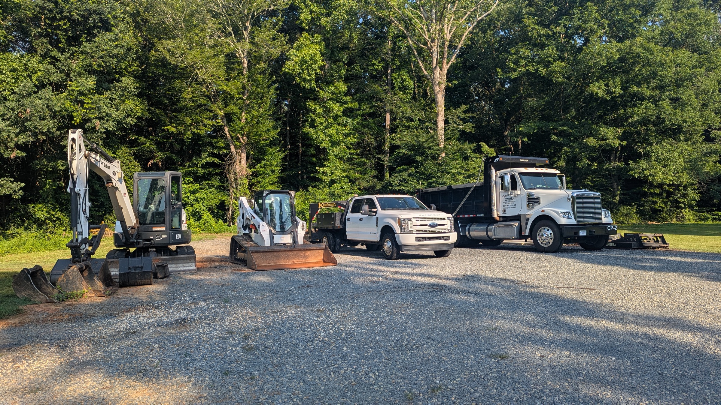 Land grading and septic work by Perrin's